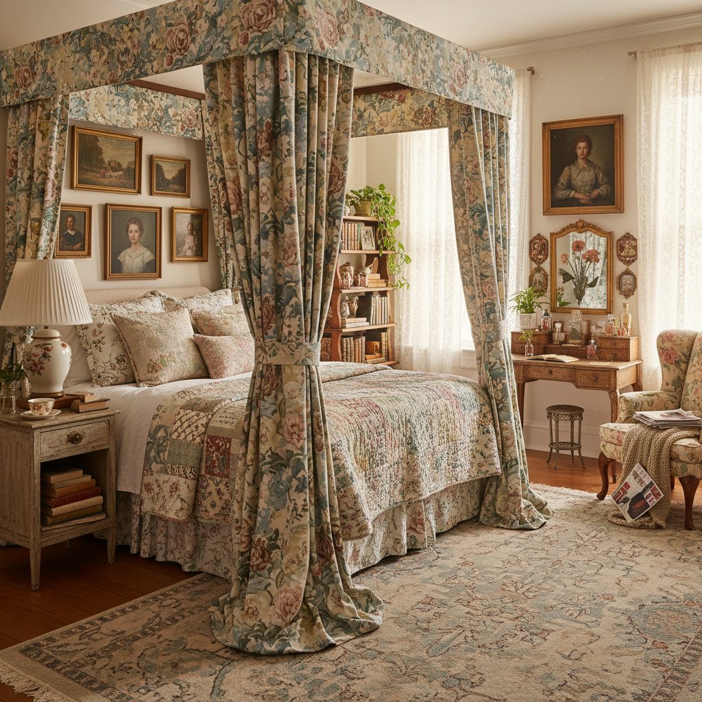 Gen Z Revives Floral Chintz in Grandmillennial Bedrooms | decomagazine ...