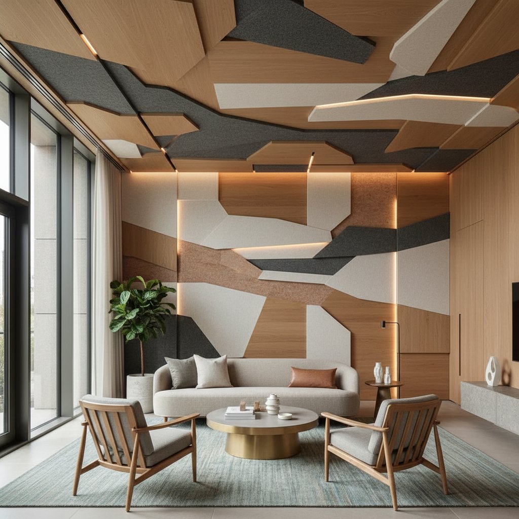 Turn Acoustic Panels into Living Room Art | decomagazine.org | Deco ...